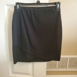 Asymmetrical hem mini skirt